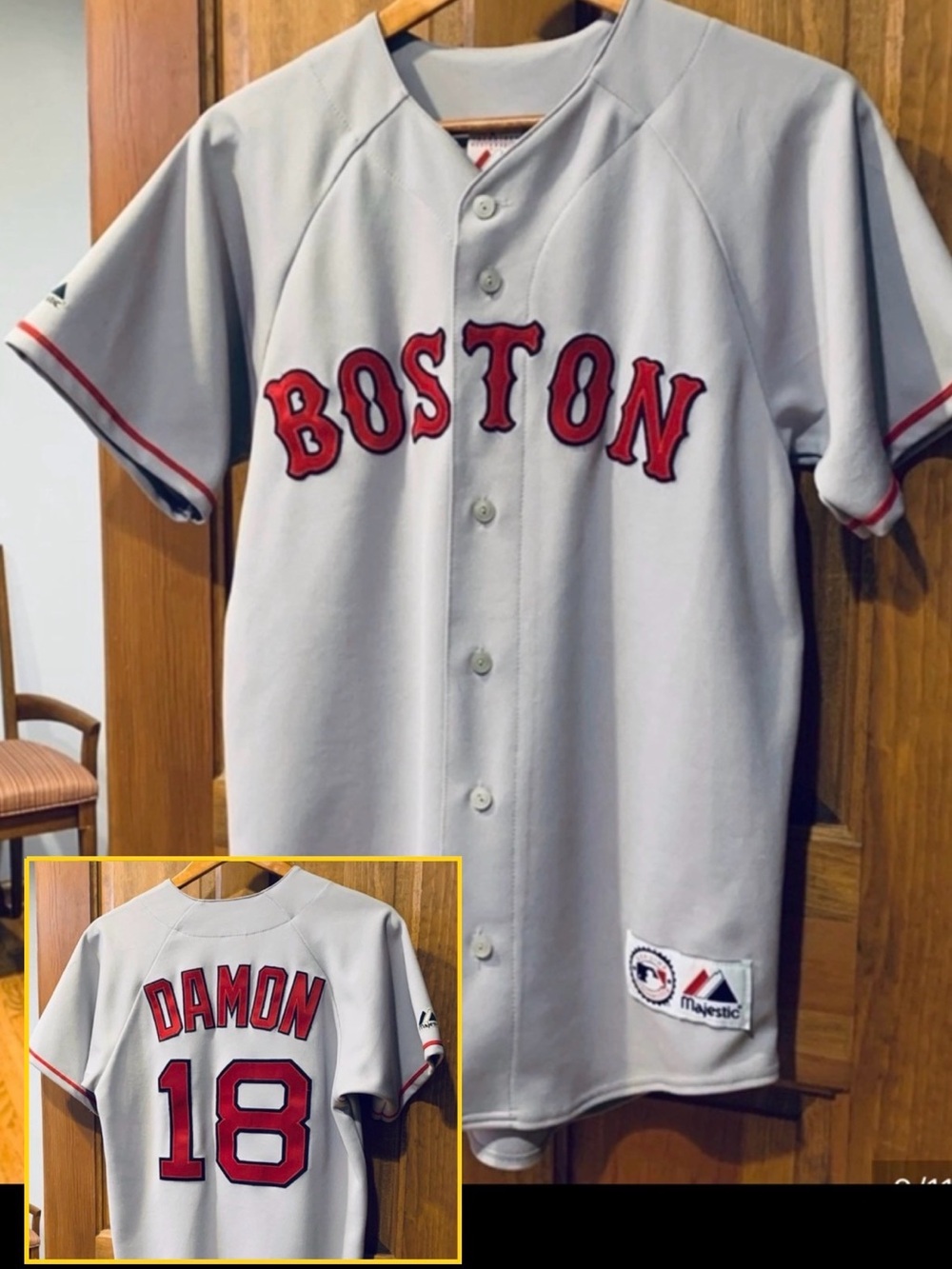 Vintage MAJESTIC MLB JOHNNY DAMON BOSTON RED SOX Jersey